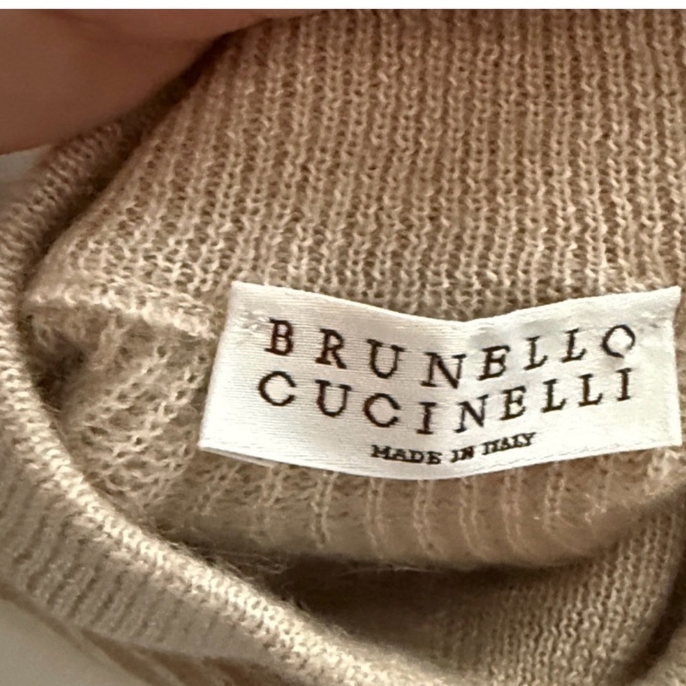 Brunello Cucinelli Taupe Knit Long Sleeve Garment Dress - Brand New with Tags - Picture 11 of 15